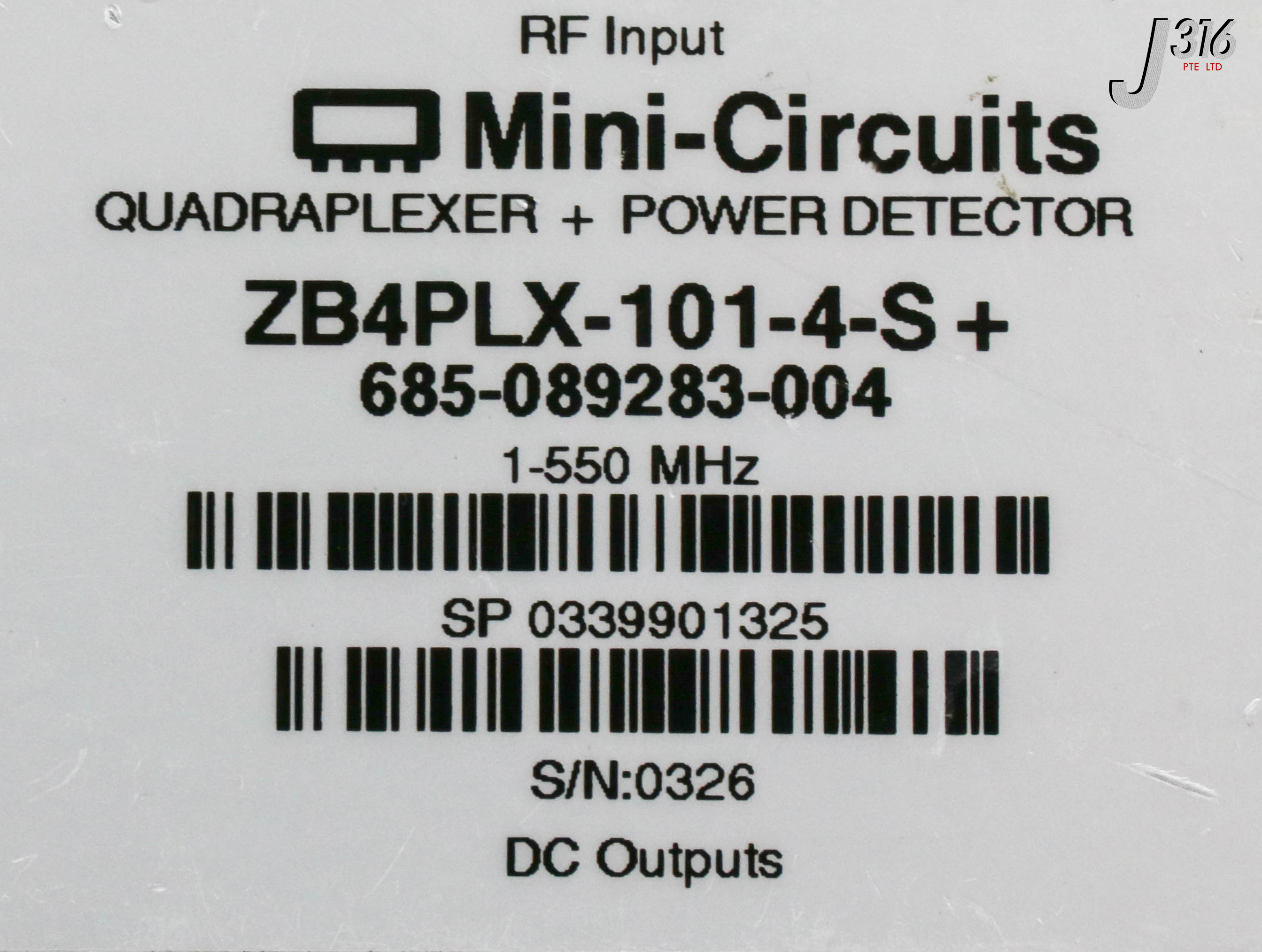 15778 MINI-CIRCUITS QUADRAPLEXER + POWER DECTR 685-089283-004